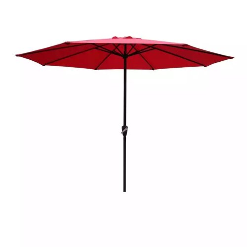 Umbrela soare pentru terasa rotunda structura metal rosu 300 cm