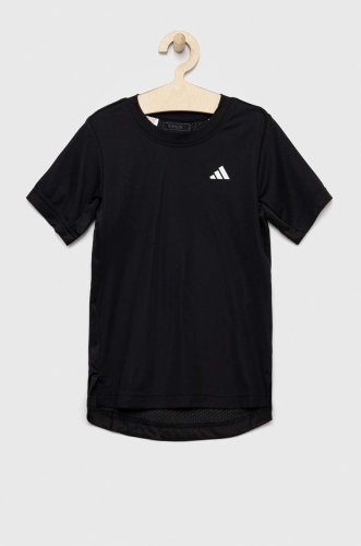 Adidas performance tricou copii culoarea negru, neted
