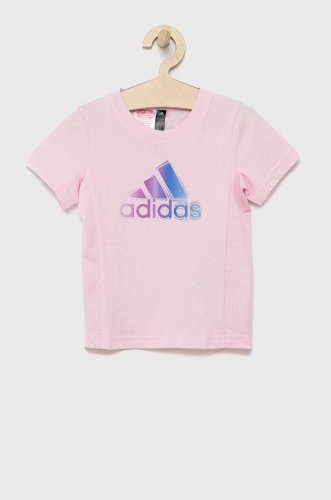 Adidas performance tricou copii culoarea roz