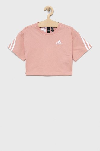 Adidas performance tricou de bumbac pentru copii hd4358 culoarea roz