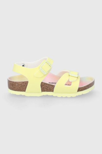 Birkenstock sandale copii culoarea galben