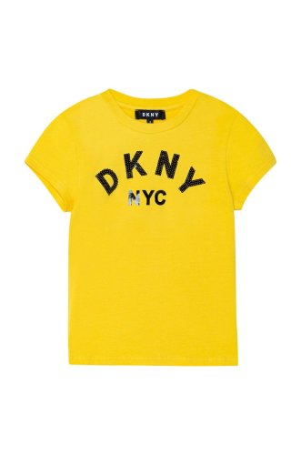 Dkny tricou copii culoarea galben