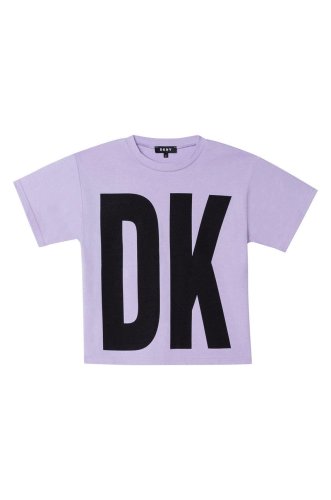 Dkny tricou de bumbac pentru copii culoarea roz