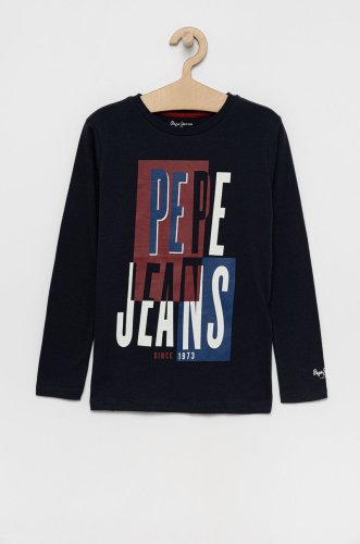 Pepe jeans - longsleeve din bumbac pentru copii alvaro
