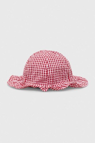 United colors of benetton pălărie din bumbac pentru copii culoarea rosu, bumbac