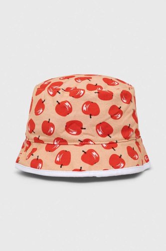 United colors of benetton pălărie reversibilă din bumbac pentru copii culoarea rosu, bumbac