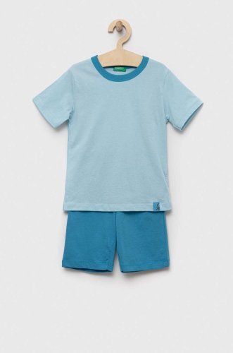 United colors of benetton pijamale de bumbac pentru copii neted