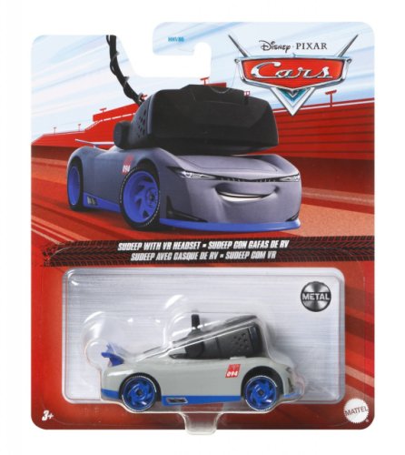 Mattel Masinuta metalica cars3 personajul sudeep cu ochelari vr