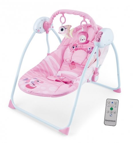 Balansoar a2 bebelusi cu telecomanda, ocean pink - krista 