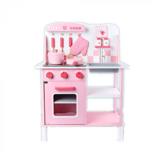Bucatarie jumbo din lemn - pink deluxe kitchen