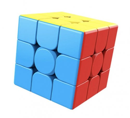 Cub rubik 3x3x3 antistres, multicolor, moyu, stickerless, de viteza, speedcube