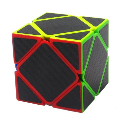 Cub rubik asimetric, 7 piese carbon, 3x3x1, de viteza speedcube