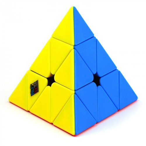 Moyu Cub rubik, forma piramida, antistres, multicolor stickerless, piramix, mf8857