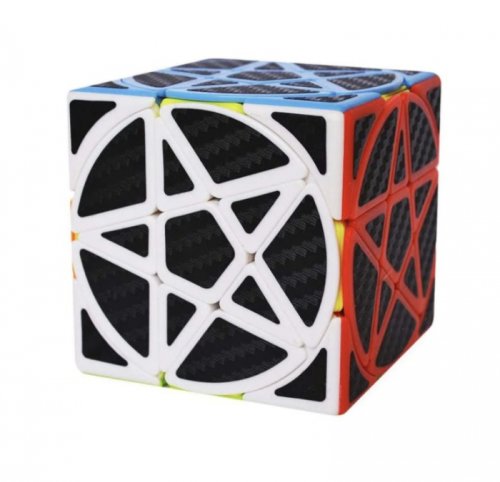 Cub rubik pentagon, carbon, de viteza speedcube