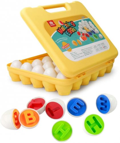 Joc educativ set 26 oua de potrivit cu litere