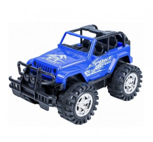 Krista Jucarie masina de teren, jeep mecanic, albastru