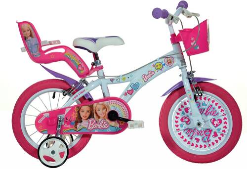 Bicicleta dino bikes pentru fetite barbie 14 inch