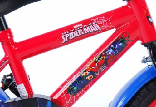Volare Bicicleta pentru baieti 12 inch cu roti ajutatoare spiderman