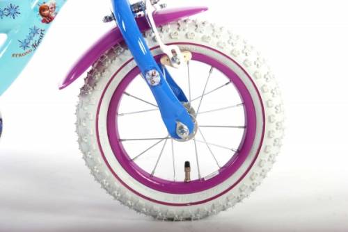 Volare Bicicleta pentru fete 12 inch cu scaun pentru papusi roti ajutatoare si cosulet frozen