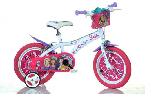 Dino Bikes Bicicleta pentru fetite barbie diametru 14 inch