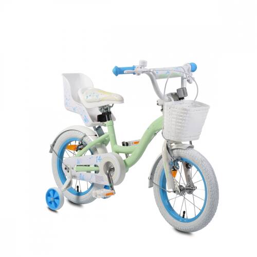 Bicicleta pentru fetite byox flower 14 turquoise
