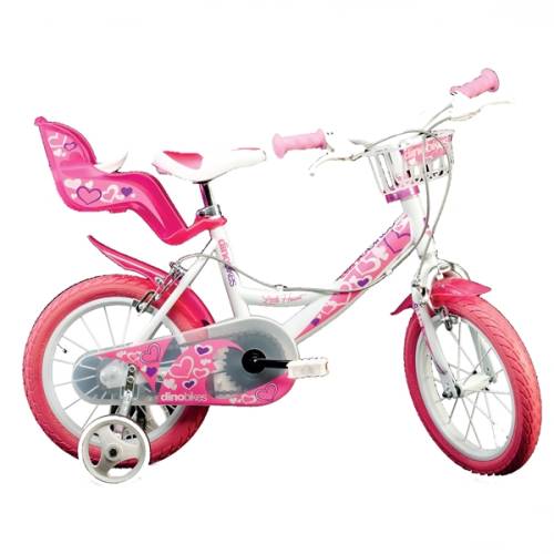 Dino Bikes Bicicleta pentru fetite cu diametru 16 inch 164 rn