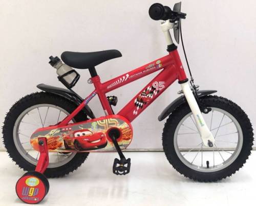 Bicicleta volare cars pentru baieti 14 inch cu roti ajutatoare