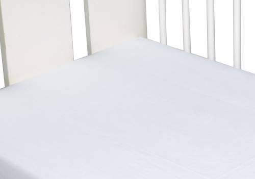 Nichiduta Cearceaf din bumbac cu elastic 120x60 cm alb