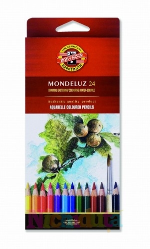 Creioane aquarell mondeluz, model fructe