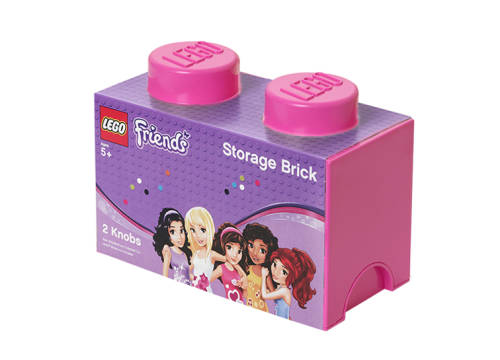 Cutie depozitare lego friends1x2 roz