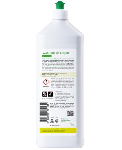 Detergent bio planet pure pentru vase lime si verbena 1l