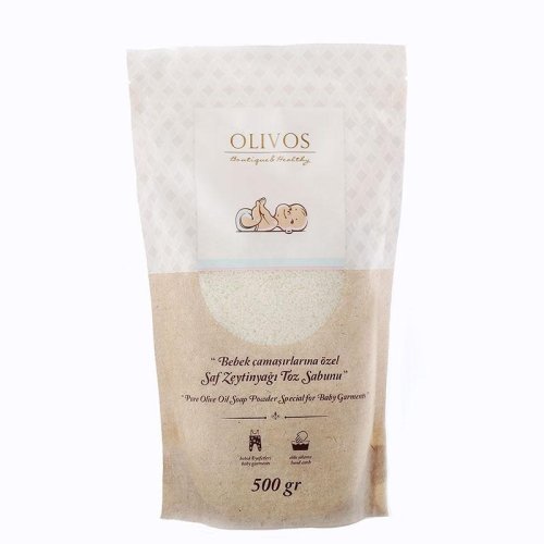 Detergent pudra de sapun cu ulei de masline pentru hainele bebelusilor olivos 500 g