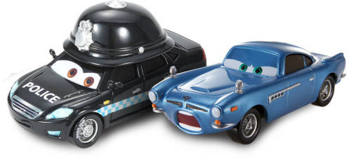 Mattel Disney cars 2 doug speedcheck si finn mcmissile