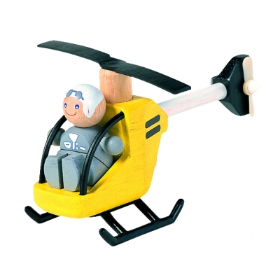 Plan Toys Elicopter cu pilot