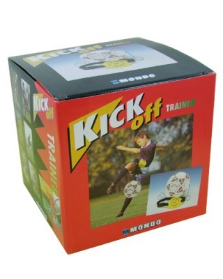 Jucarie minge fotbal cu snur si centura pentru antrenament kick off
