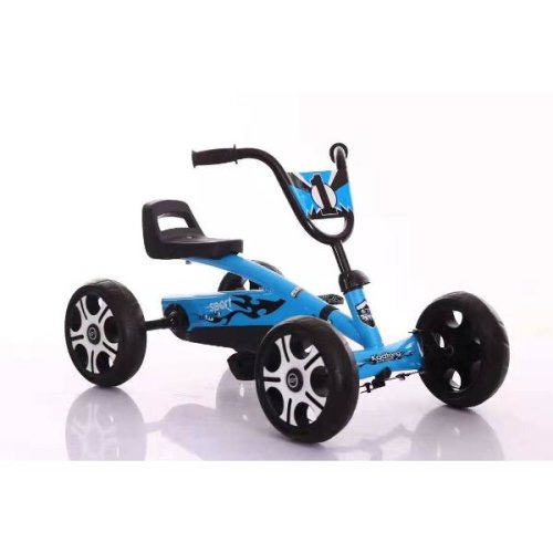 Piccolinon Kart cu lant cadru metalic roti eva albastru
