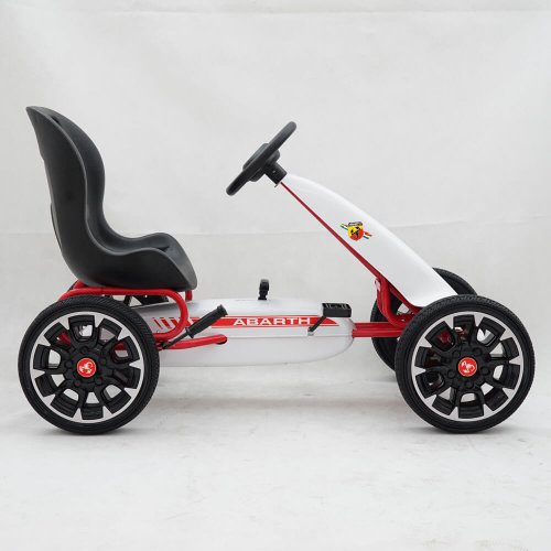 Diverse Kart cu pedale pentru copii abarth alb