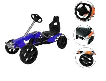 Kart cu pedale pentru copii go kart wind blue
