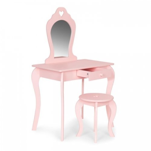 Ecotoys Masuta de toaleta pentru copii 43 x 65 x 110 cm roz
