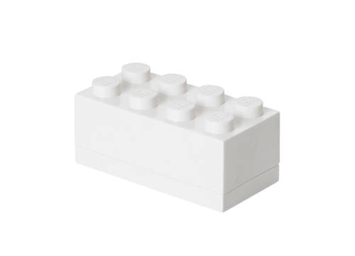 Mini cutie depozitare lego 2x4 alb