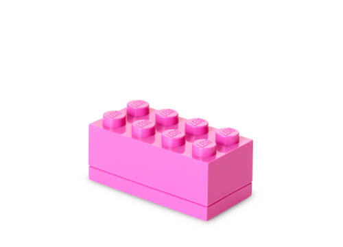 Mini cutie depozitare lego 2x4 roz