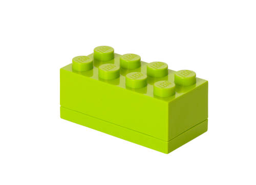 Mini cutie depozitare lego 2x4 verde deschis