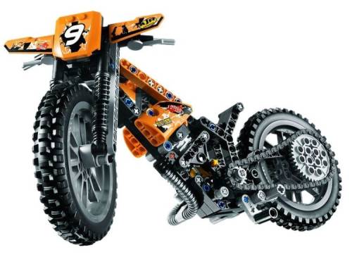 Motocicleta de motocros lego tehnic
