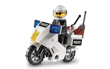 Motocicleta politie din seria lego city.