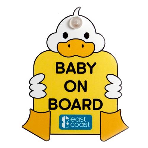 East Coast Semn auto de avertizare baby on board duck