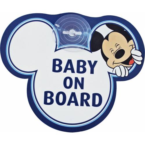 Semn de avertizare baby on board mickey disney eurasia 25008