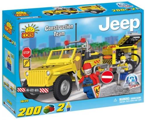 Cobi Set jeep - echipa de constructii - 1635
