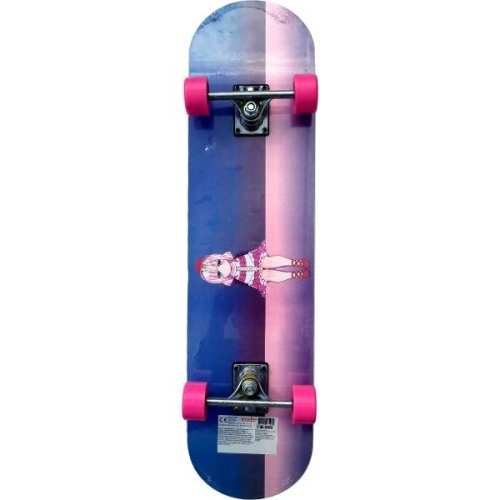 Skateboard 80 cm lemn suport aliaj aluminiu 28