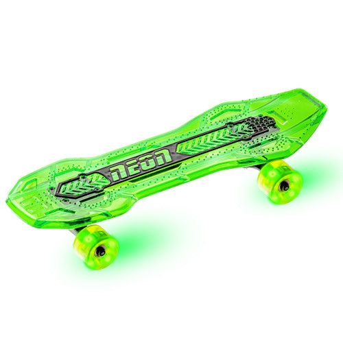 Skateboard neon cruzer yvolution cu led verde