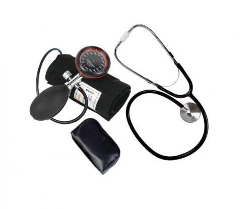 Tensiometru mecanic profesional perfect medical cu un tub plus stetoscop avizat medical